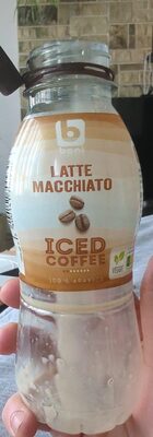 Iced coffee latte machiato
