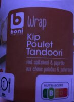 Wrap Poulet Tandoori, aux choux pointus & poivrons