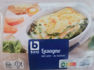 Lasagne au saumon fumé et aux épinards
