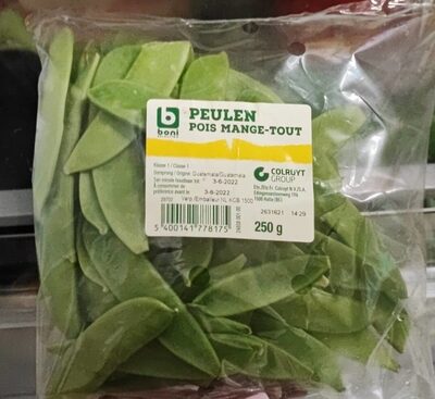 Pois mange tout front packaging