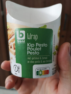 Wrap Poulet pesto front packaging
