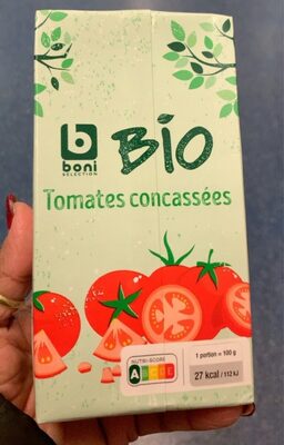 Tomates concassées front packaging