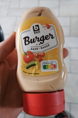 Sauce burger front packaging
