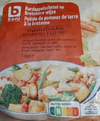 Poêlée de pommes de terre à la bretonne front packaging