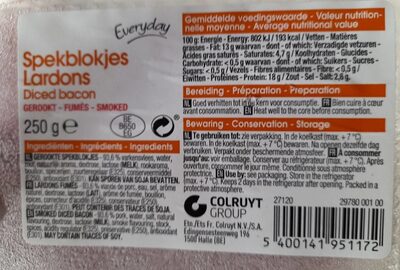 Lardons front packaging