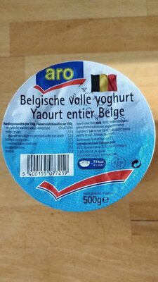 Belgische volle yoghurt front packaging