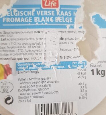 Fromage blanc belge