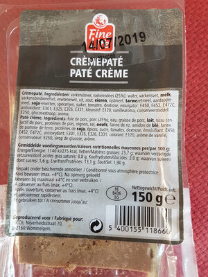 PATE CREME