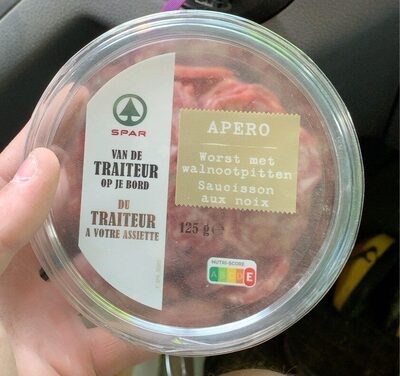 Saucisson au noix front packaging