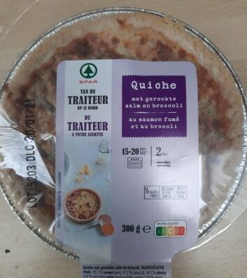 Quiche gerookte zalm en broccoli