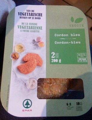 Cordon bleu veggie front packaging