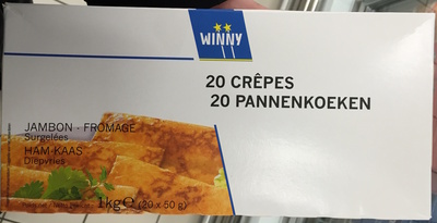 Crêpes jambon-fromage surgelées