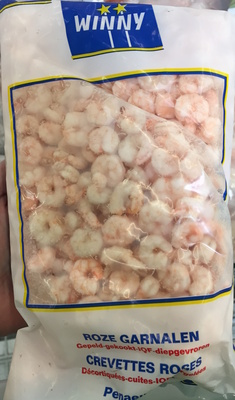Crevettes roses décortiquées cuites IQF