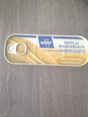 Filet de maquereaux sauce moutarde front packaging