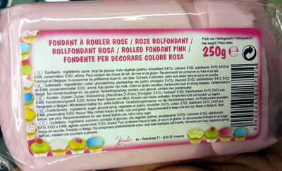Fondant à rouler rose front packaging