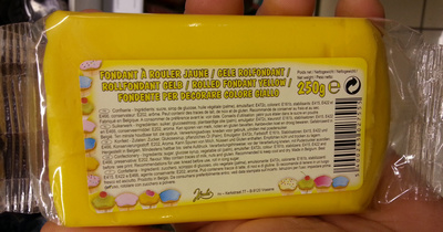 Fondant à rouler jaune