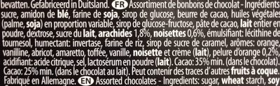 Excelcium Pralines Black 180G ingredients label
