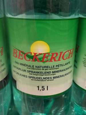 eau minérale naturelle pétillante front packaging