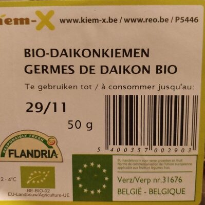 Germes de Daikon bio