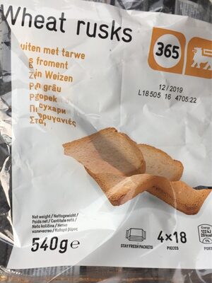 Biscottes front packaging