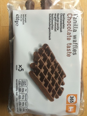 Vanilla waffles front packaging