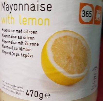 Mayonnaise au citron front packaging