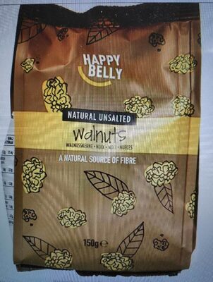 Happy Belly walnuts front packaging
