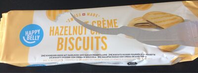 Hazelnut Crème Biscuits - Happy Belly front packaging