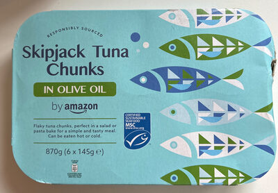 Morceaux de thon listao dans de l’huile d’olive