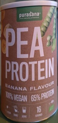 Pea protein front packaging
