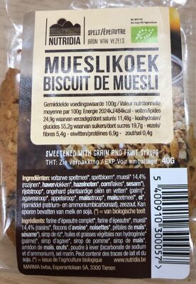 Biscuit de muesli
