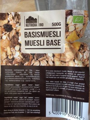 Muesli Base front packaging