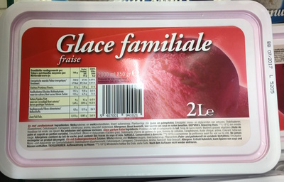 Glace familiale fraise