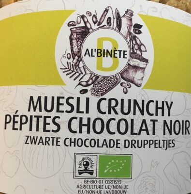 Muesli crunchy pépite chocolat noir