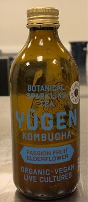 Passion fruit elderflower kombucha