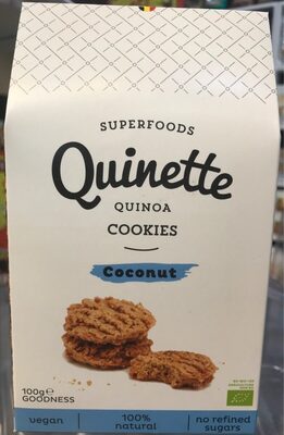 Quinoa Coconut Cookies front packaging