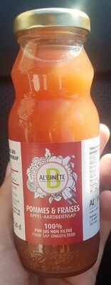 100% pur jus pommes & fraises