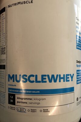 Musclewhey front packaging