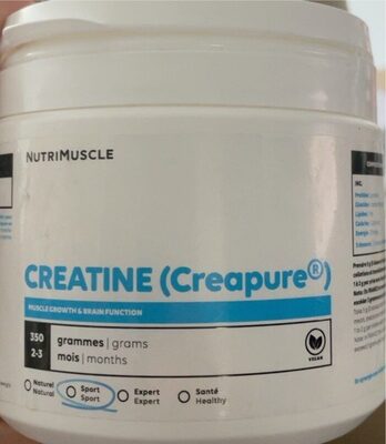 Creatine front packaging