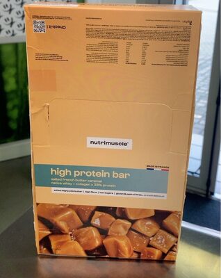 High protein bar caramel