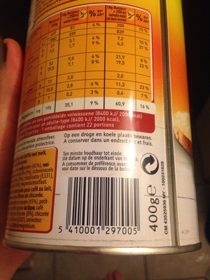 Bonjour cafe au lait à la chicorée front packaging