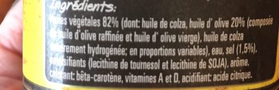 Bertolini  a l huile d olive ingredients label