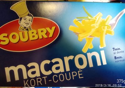 Macaronis coupés front packaging