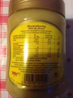 Miel de fleurs - Bloemenhoning front packaging