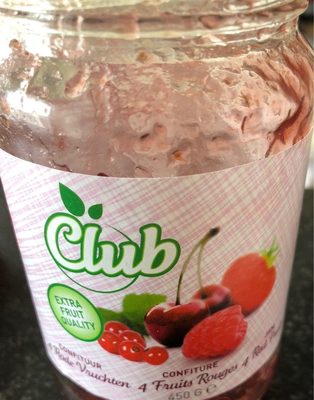 Confiture 4 fruits rouges