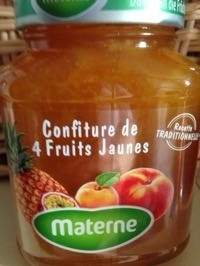 Confiture 4 fruits jaunes