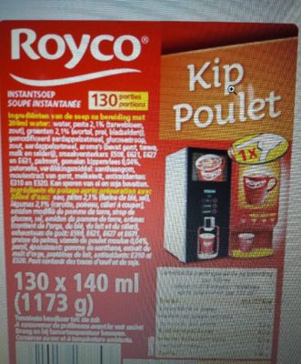 soupe instantanée kip poulet