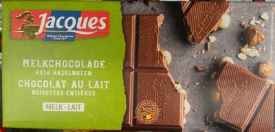 Chocolat au lait noisettes entières
