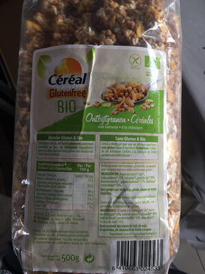 Céréales à la châtaigne front packaging