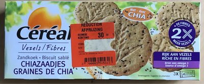 Biscuit sablé  graines de chia